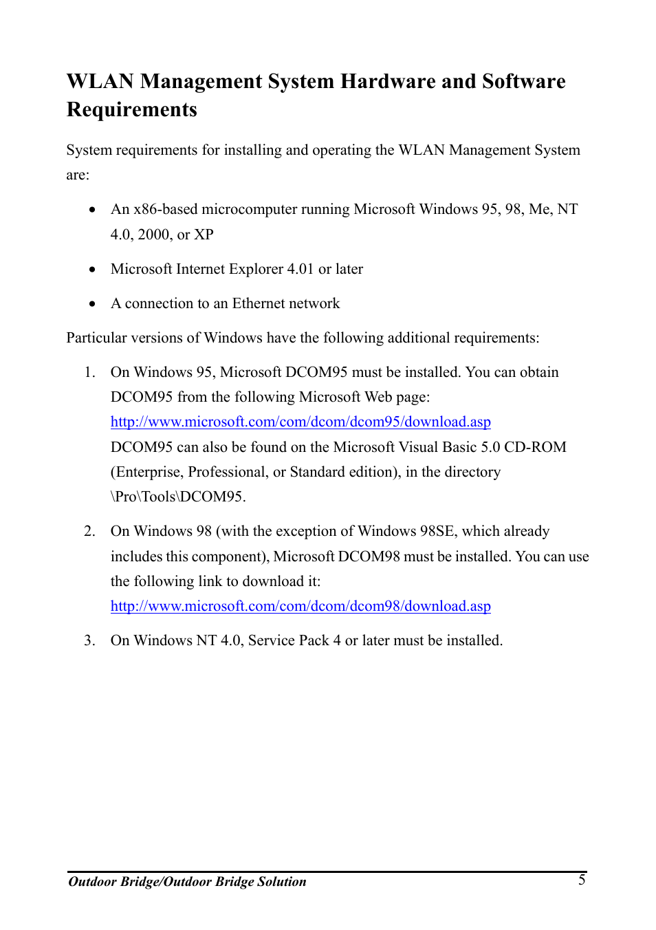 Wlan m, Anagement, Ystem | Ardware and, Oftware, Equirements | AirLive WHP-1130 User Manual | Page 15 / 65