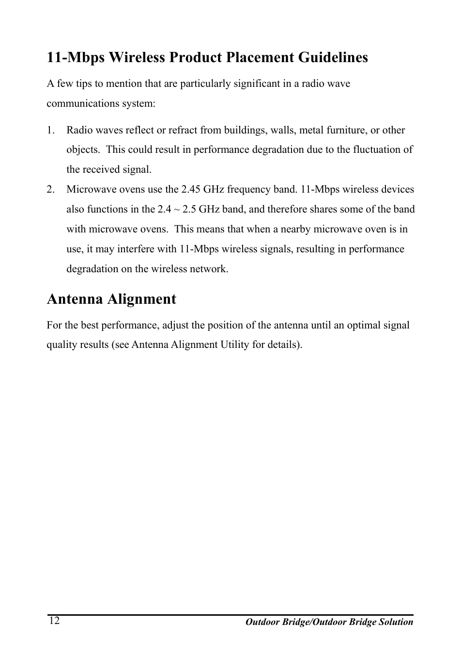 Mbps wireless product placement guidelines, Antenna alignment, Ireless | Roduct, Lacement, Uidelines, Ntenna, Lignment | AirLive WHP-1130 User Manual | Page 22 / 65