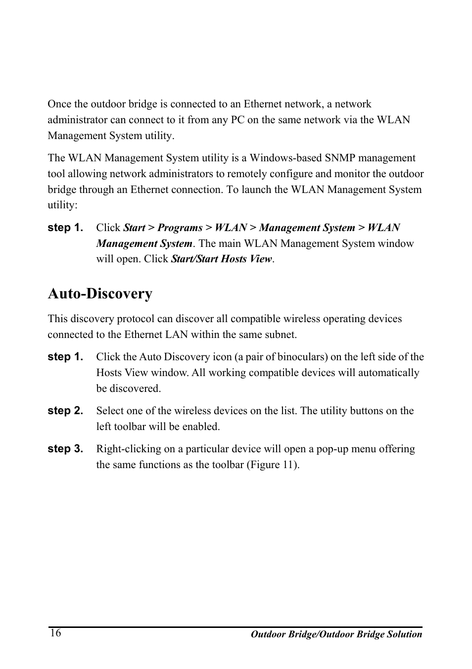 Using the wlan management system, Auto-discovery, Iscovery | R to get the best | AirLive WHP-1130 User Manual | Page 26 / 65