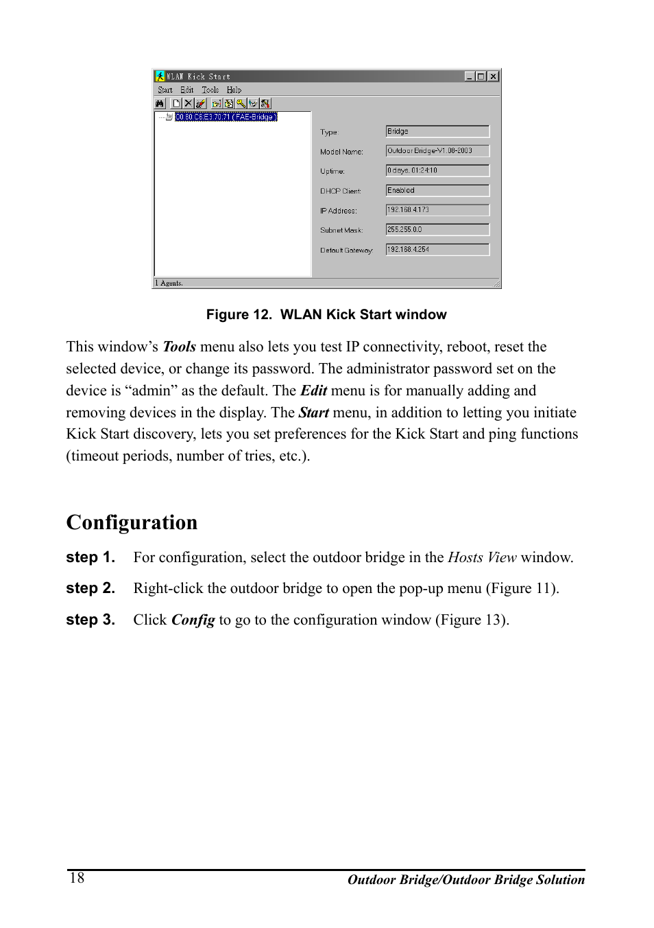 Configuration, Onfiguration, Igure | Wlan k, Tart window | AirLive WHP-1130 User Manual | Page 28 / 65