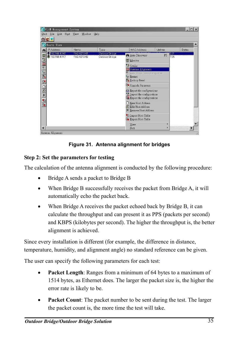 Igure, Ntenna alignment for bridges | AirLive WHP-1130 User Manual | Page 45 / 65