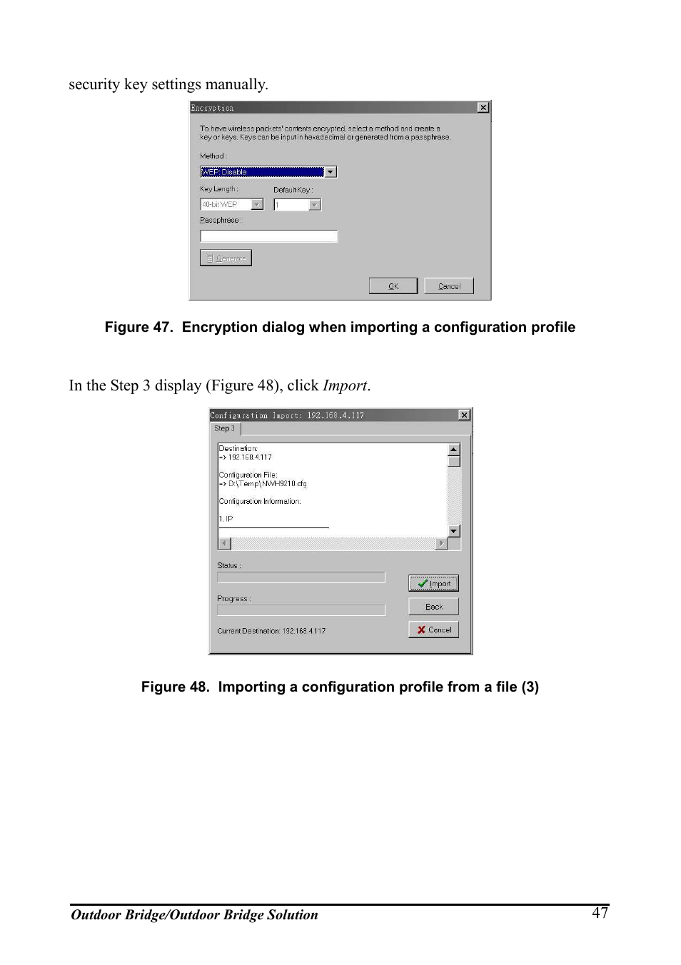 Igure, Mporting a configuration profile from a file | AirLive WHP-1130 User Manual | Page 57 / 65