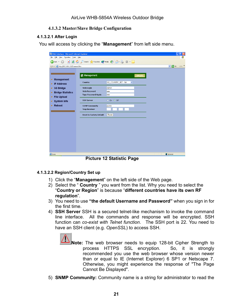 AirLive WHB-5854A User Manual | Page 21 / 51