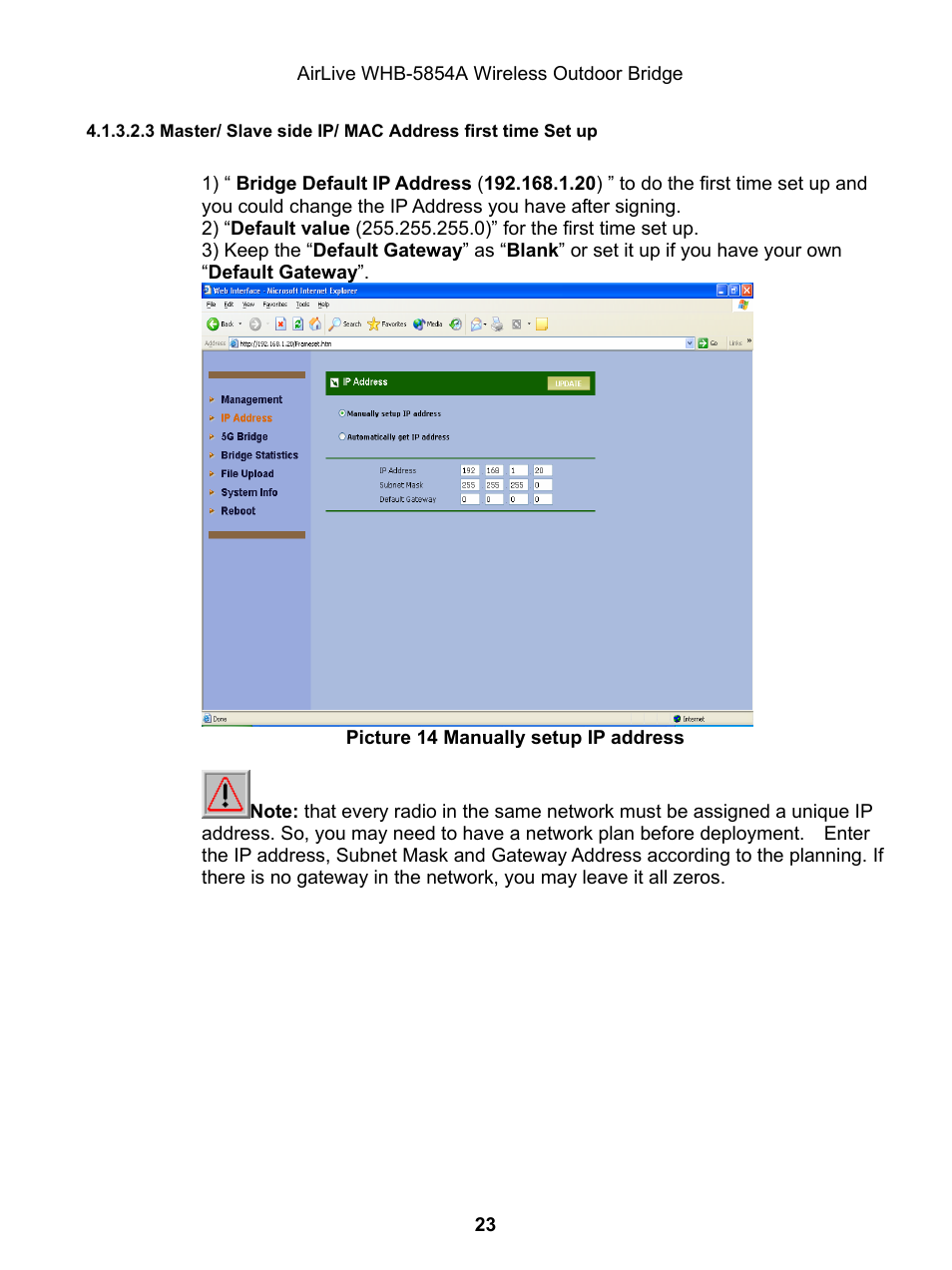 AirLive WHB-5854A User Manual | Page 23 / 51