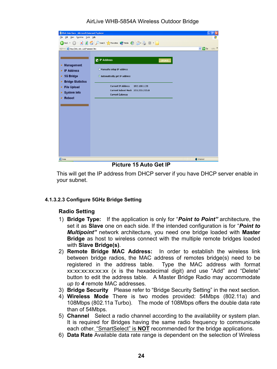 AirLive WHB-5854A User Manual | Page 24 / 51