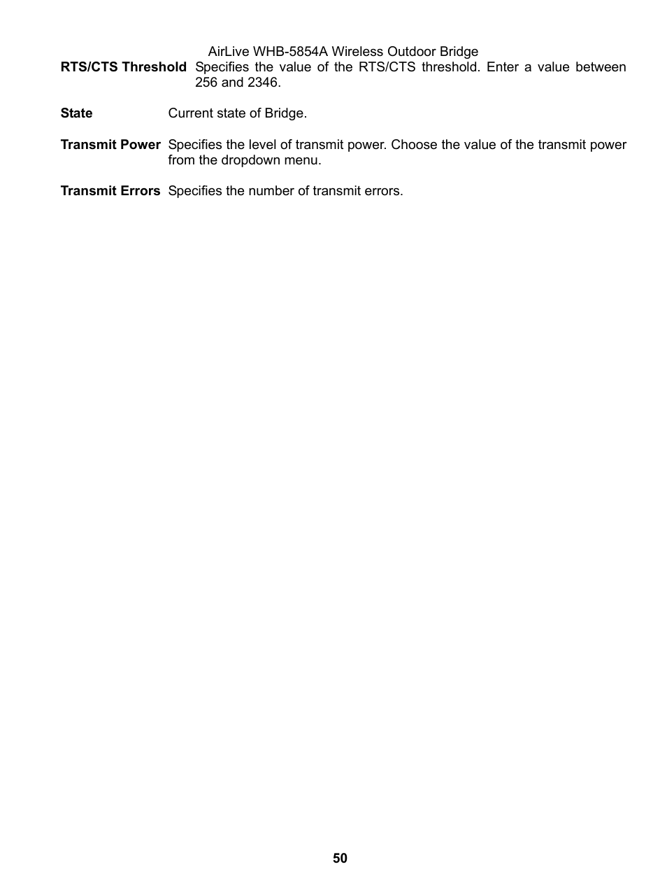 AirLive WHB-5854A User Manual | Page 50 / 51