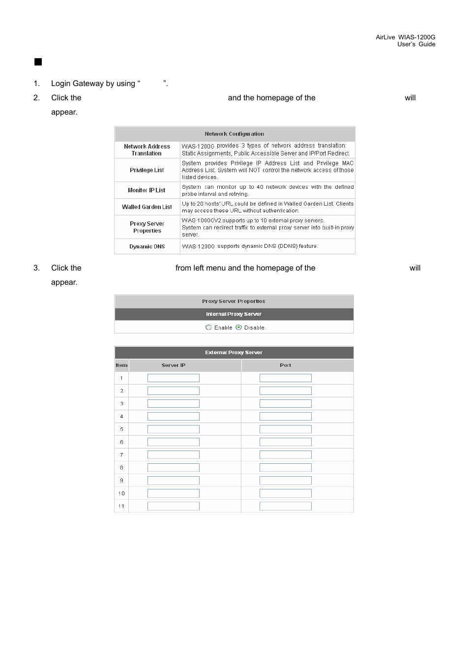 Gateway setting | AirLive WIAS-1200G User Manual | Page 140 / 180