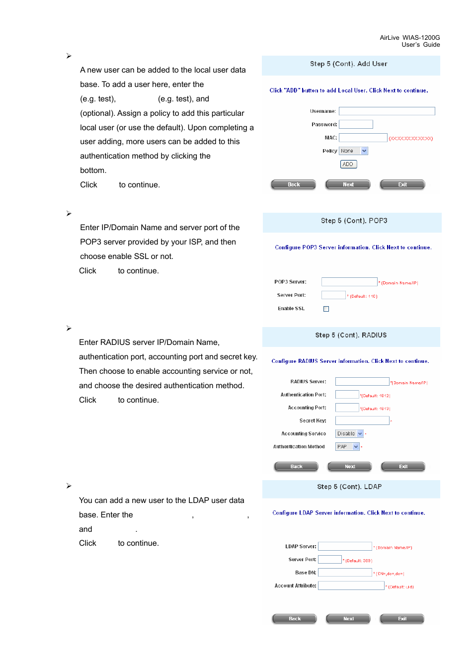 AirLive WIAS-1200G User Manual | Page 26 / 180