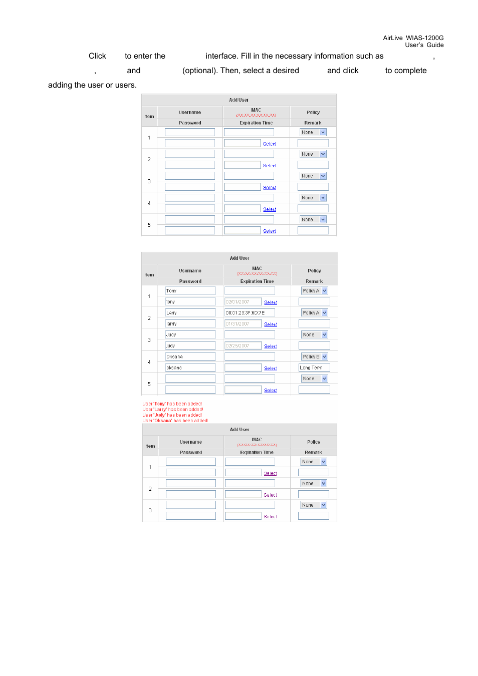 AirLive WIAS-1200G User Manual | Page 49 / 180