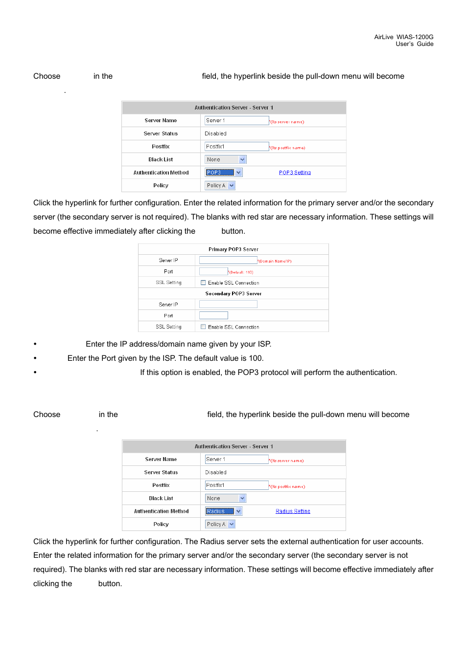 AirLive WIAS-1200G User Manual | Page 52 / 180