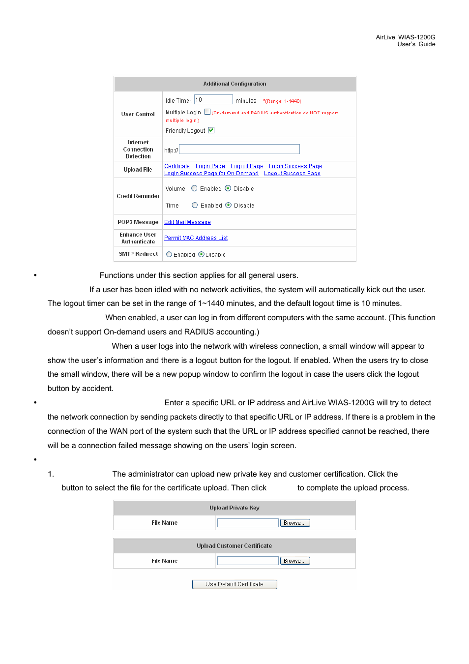 5 additional configuration, Additional configuration | AirLive WIAS-1200G User Manual | Page 73 / 180