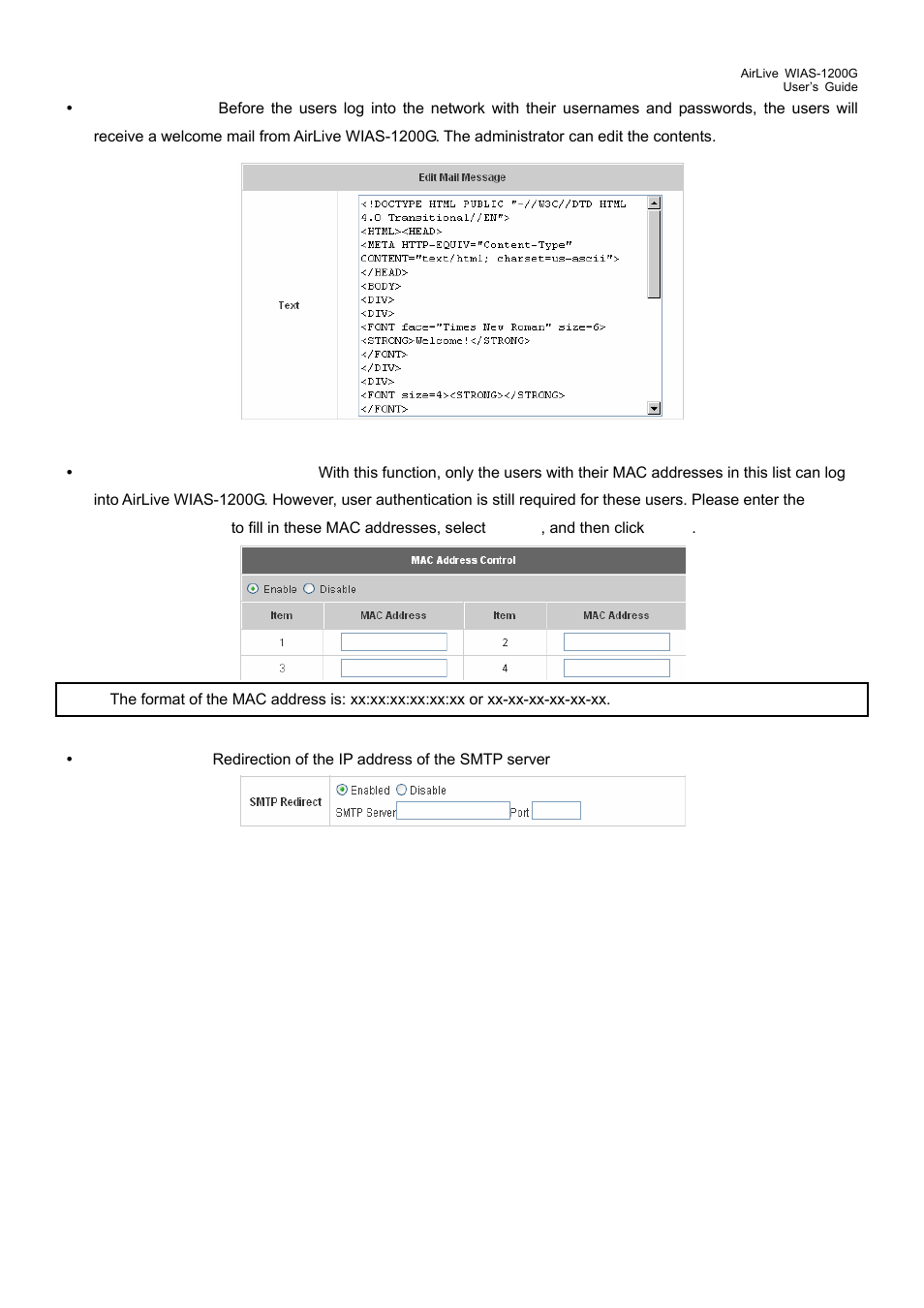 3 network configuration, Network configuration | AirLive WIAS-1200G User Manual | Page 88 / 180