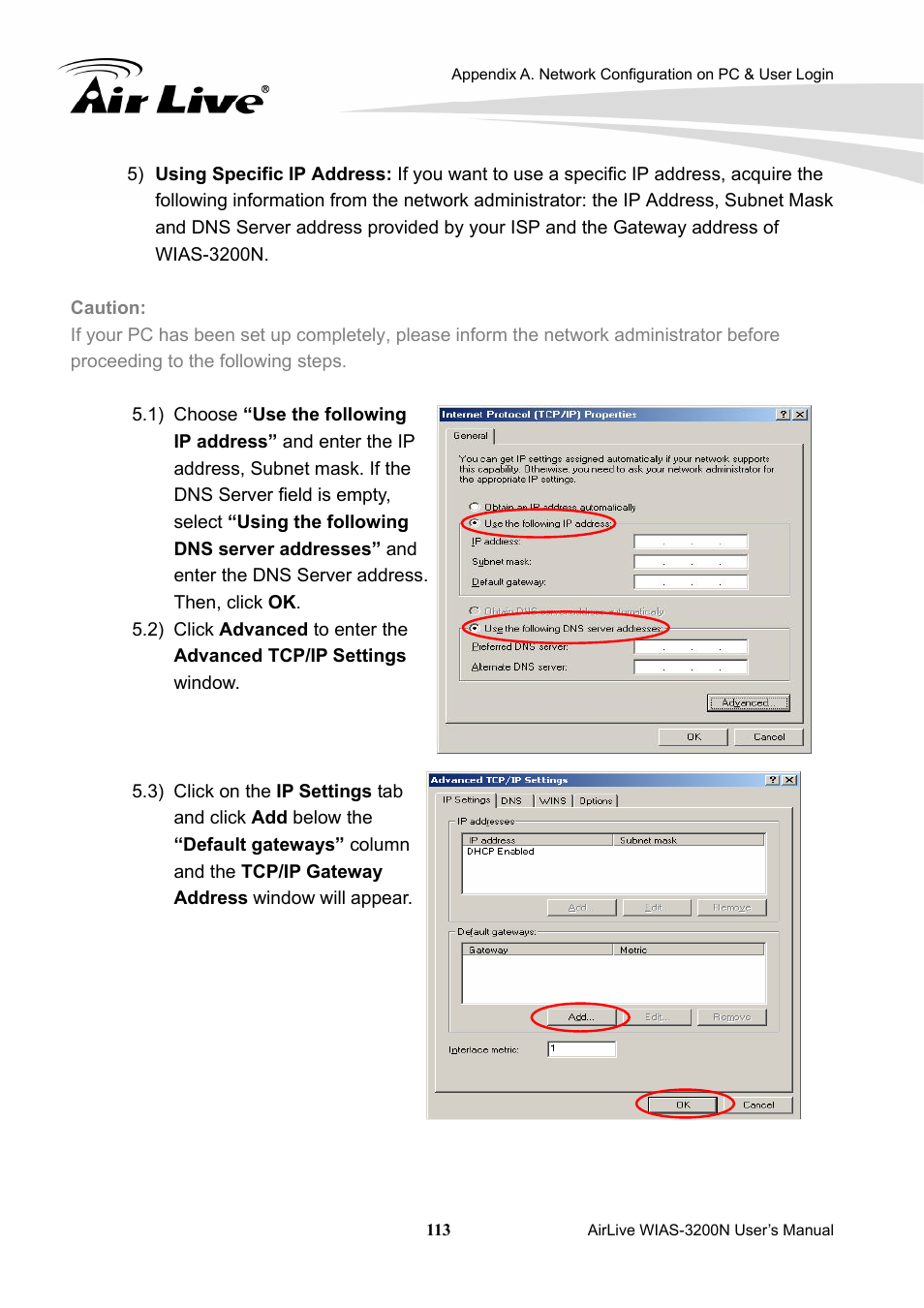 AirLive WIAS-3200N User Manual | Page 116 / 137
