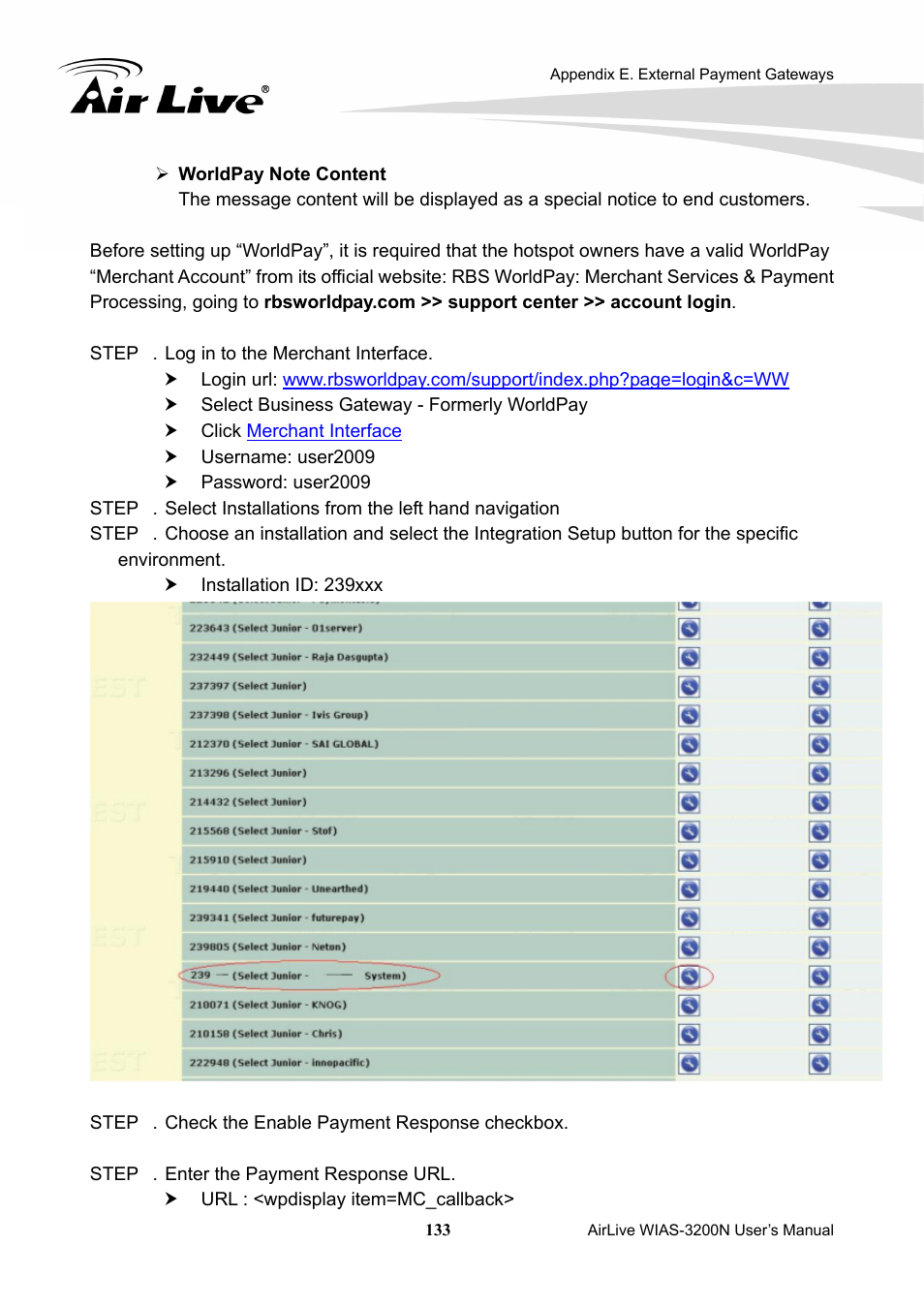 AirLive WIAS-3200N User Manual | Page 136 / 137