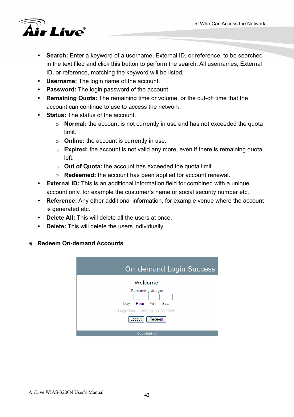 AirLive WIAS-3200N User Manual | Page 45 / 137