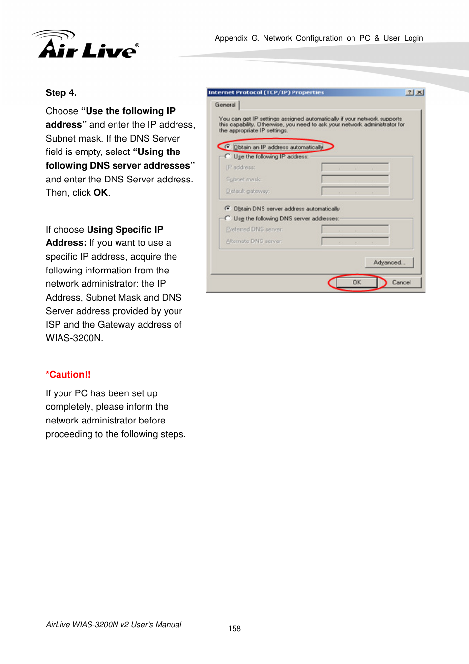 AirLive WIAS-3200N v2 User Manual | Page 164 / 170