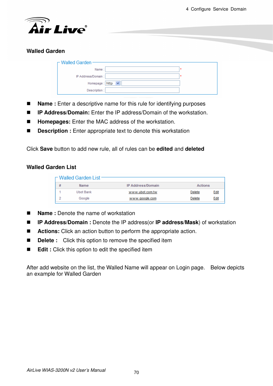 AirLive WIAS-3200N v2 User Manual | Page 76 / 170