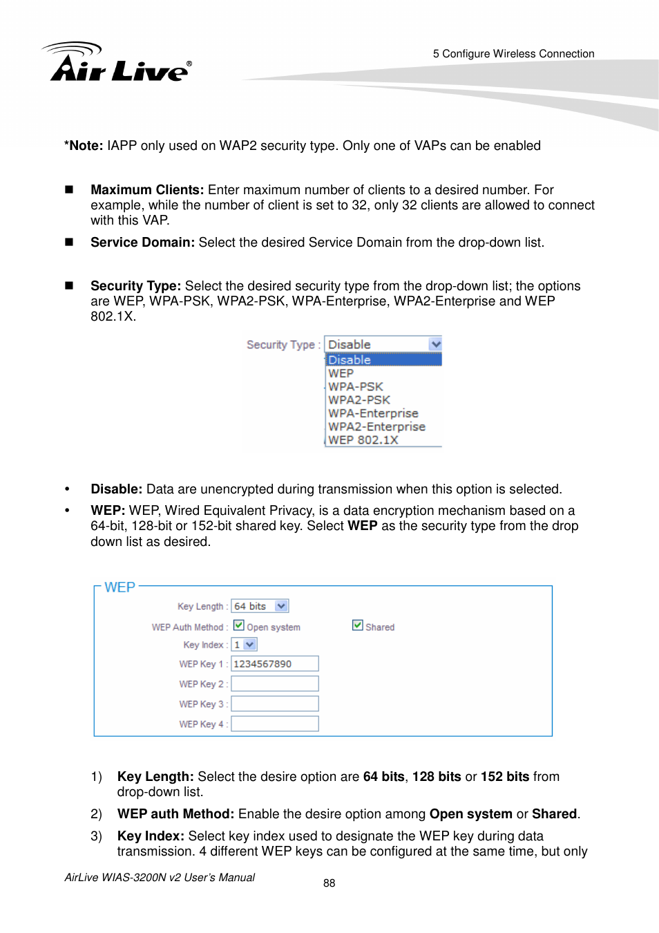 AirLive WIAS-3200N v2 User Manual | Page 94 / 170