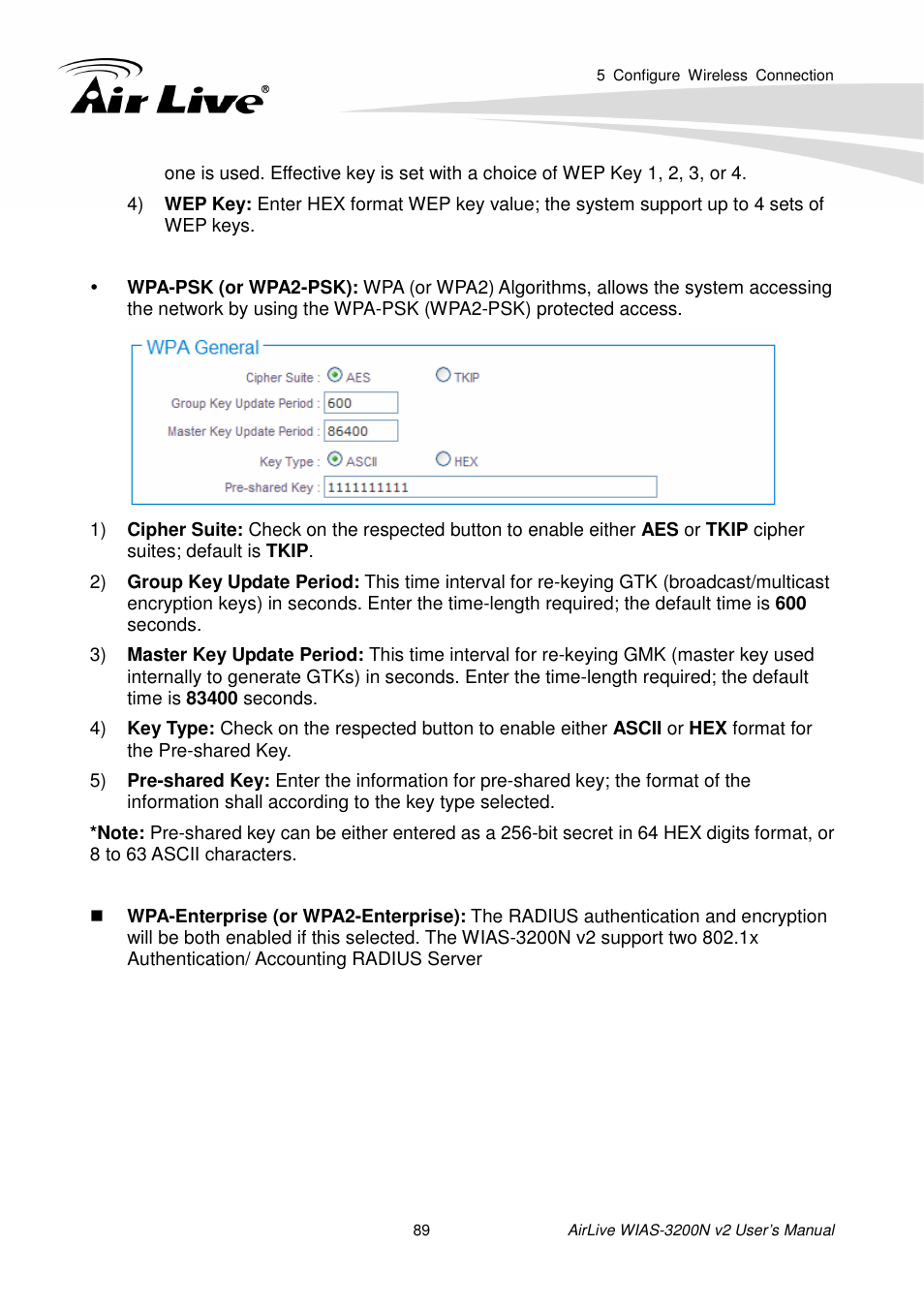 AirLive WIAS-3200N v2 User Manual | Page 95 / 170