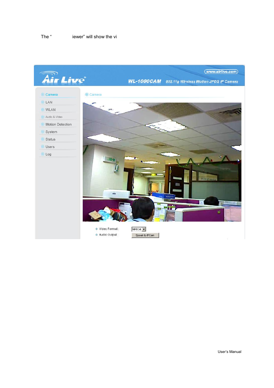 Eneral, Etting | AirLive WL-1000CAM User Manual | Page 16 / 69