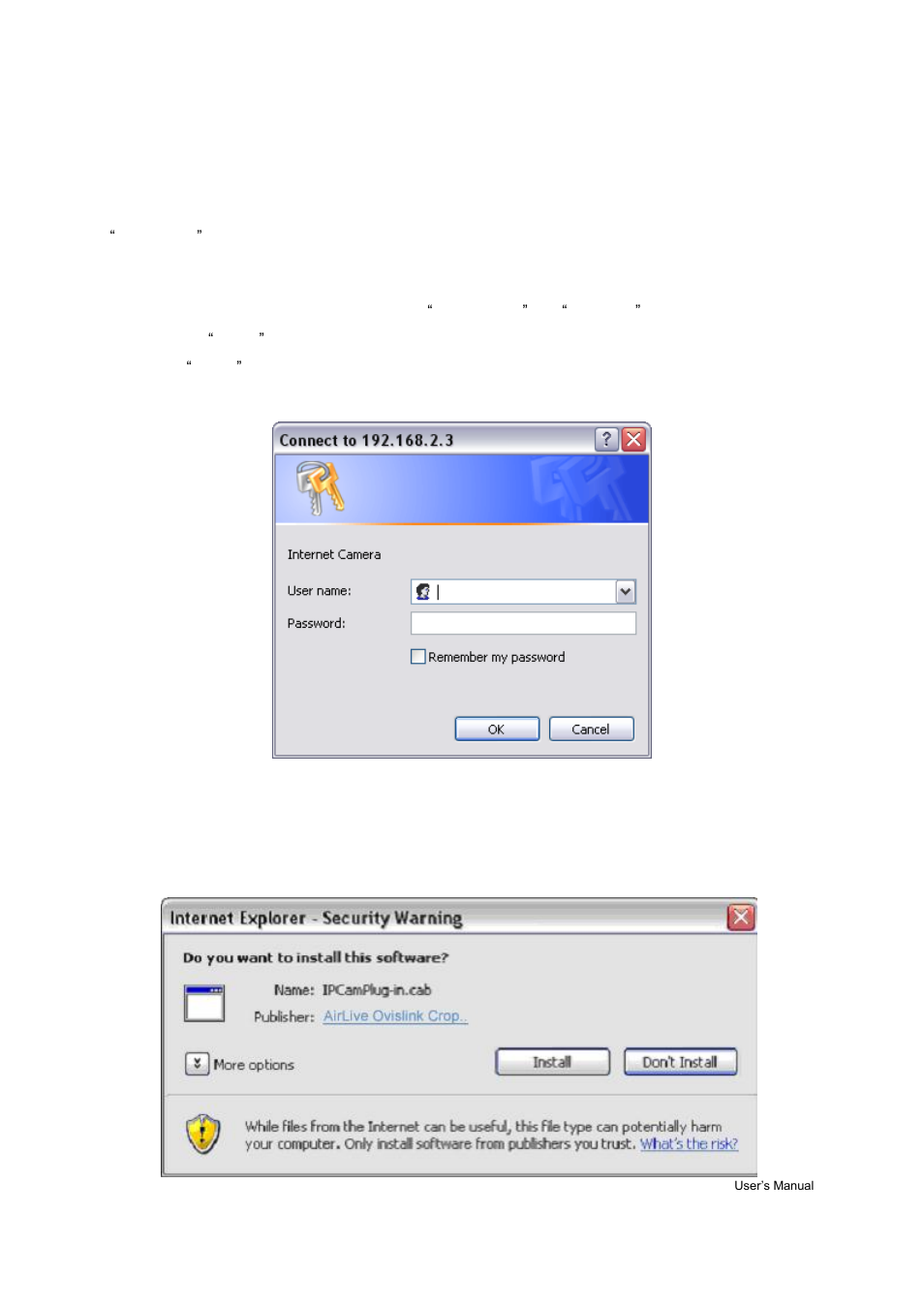 Amera, Etting, Chapter 6: web connection and setup | AirLive WL-1000CAM User Manual | Page 52 / 69