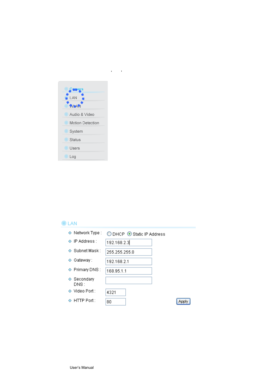 2 lan settings, 1 ip address | AirLive WL-1200CAM User Manual | Page 25 / 88