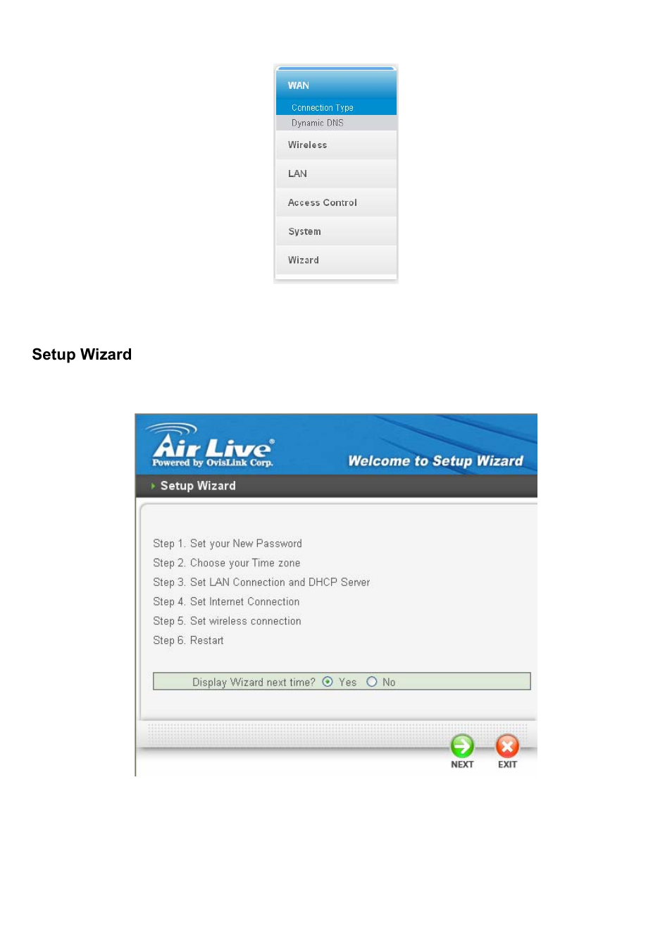 Setup wizard | AirLive WL-1500R User Manual | Page 18 / 60