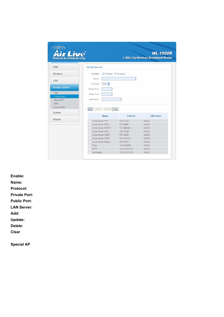 Special ap | AirLive WL-1500R User Manual | Page 46 / 60