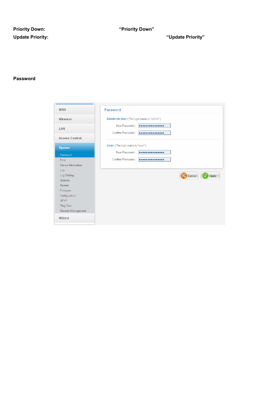 Password | AirLive WL-1500R User Manual | Page 50 / 60