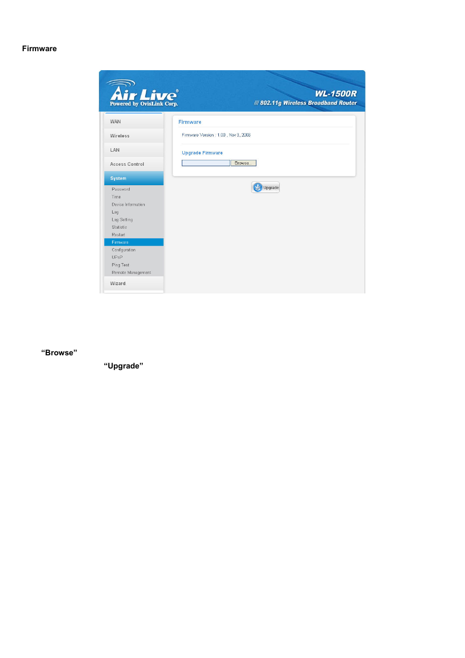 Firmware | AirLive WL-1500R User Manual | Page 56 / 60