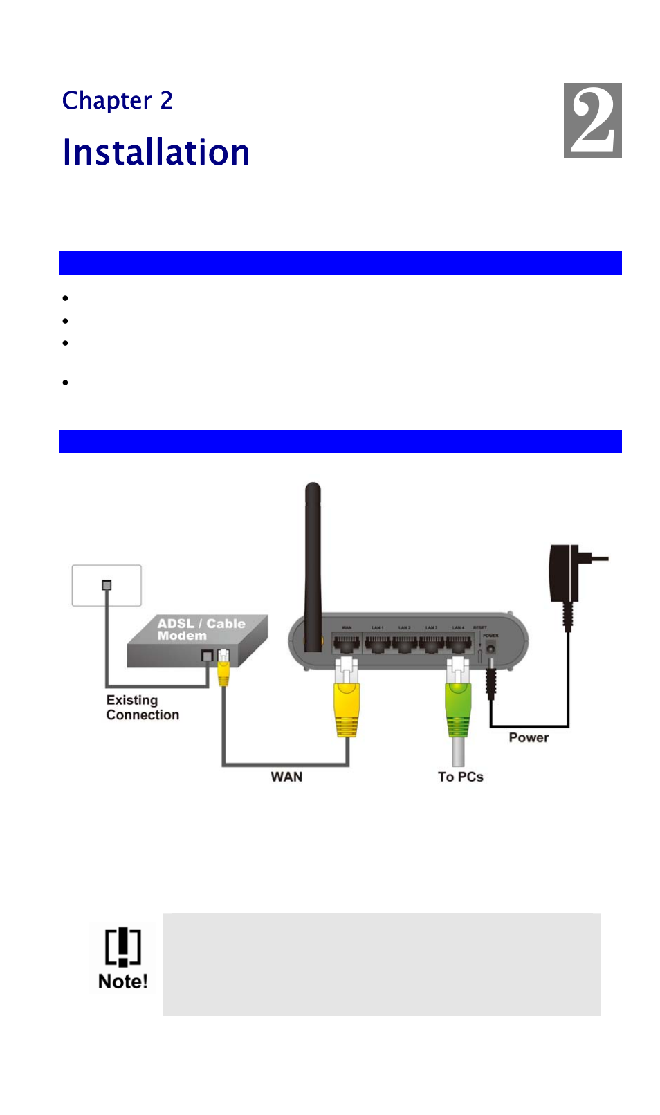 Chapter 2 installation, Requirements, Procedure | Installation | AirLive WL-1600GL User Manual | Page 13 / 115