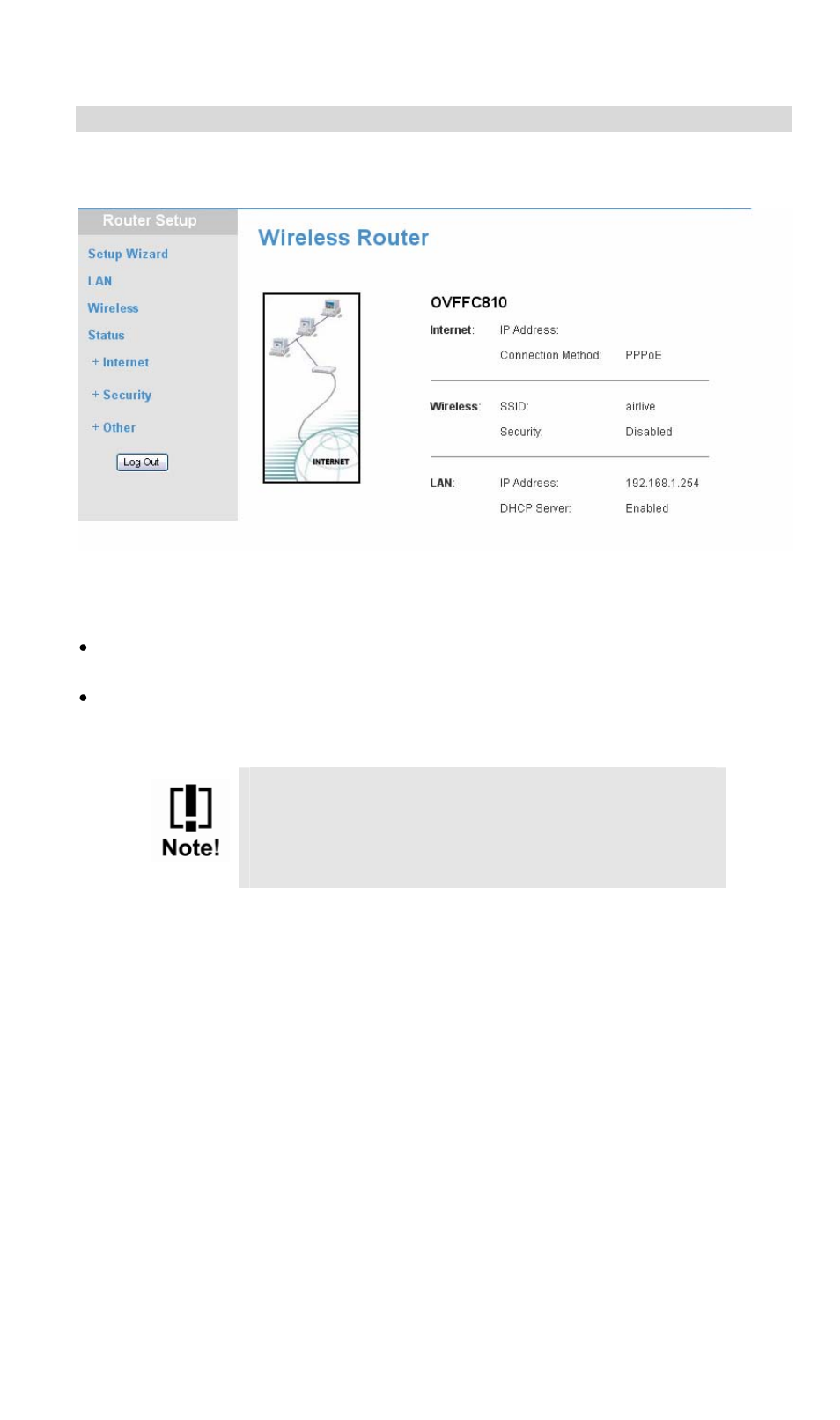 Home screen, Navigation & data input | AirLive WL-1600GL User Manual | Page 21 / 115