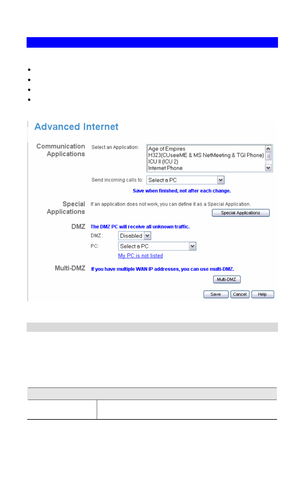 Advanced internet screen, Communication applications | AirLive WL-1600GL User Manual | Page 68 / 115