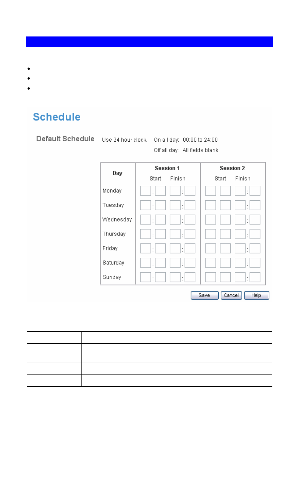 Define schedule, Data – define schedule screen | AirLive WL-1600GL User Manual | Page 75 / 115