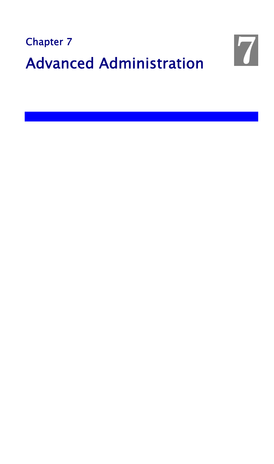 Chapter 7 advanced administration, Overview, Advanced administration | Chapter 7 | AirLive WL-1600GL User Manual | Page 87 / 115
