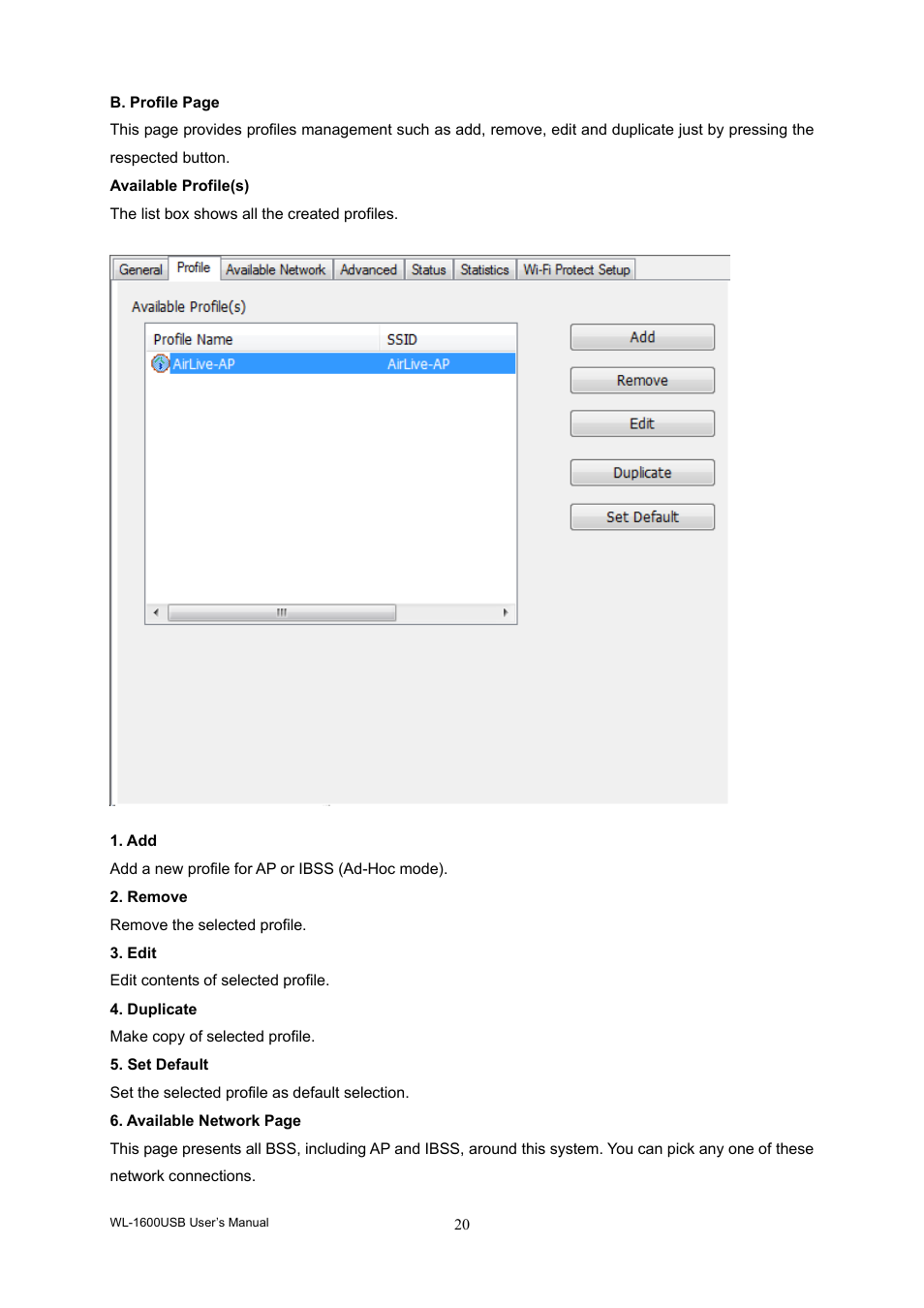 AirLive WL-1600USB User Manual | Page 24 / 34