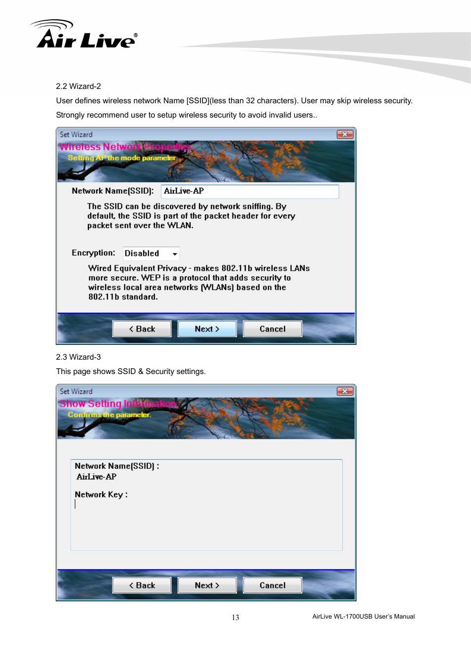 AirLive WL-1700USB User Manual | Page 15 / 32