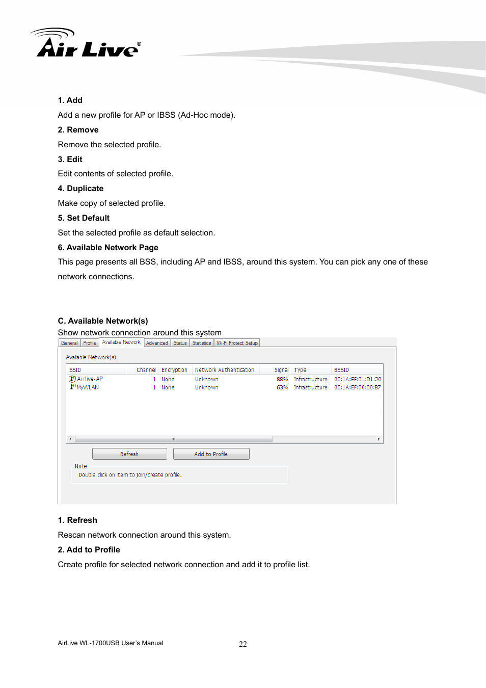 AirLive WL-1700USB User Manual | Page 24 / 32