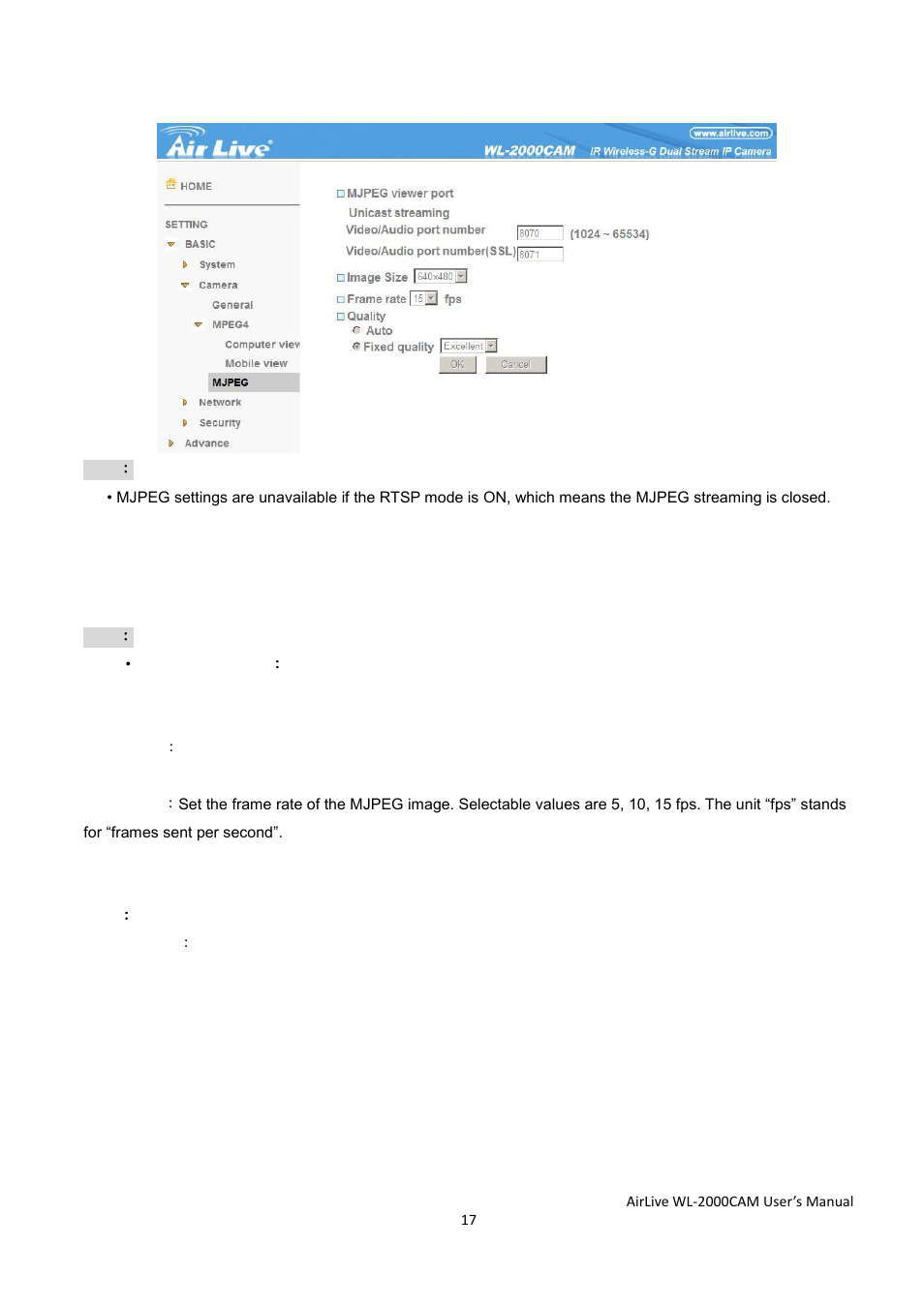 AirLive WL-2000CAM User Manual | Page 20 / 43