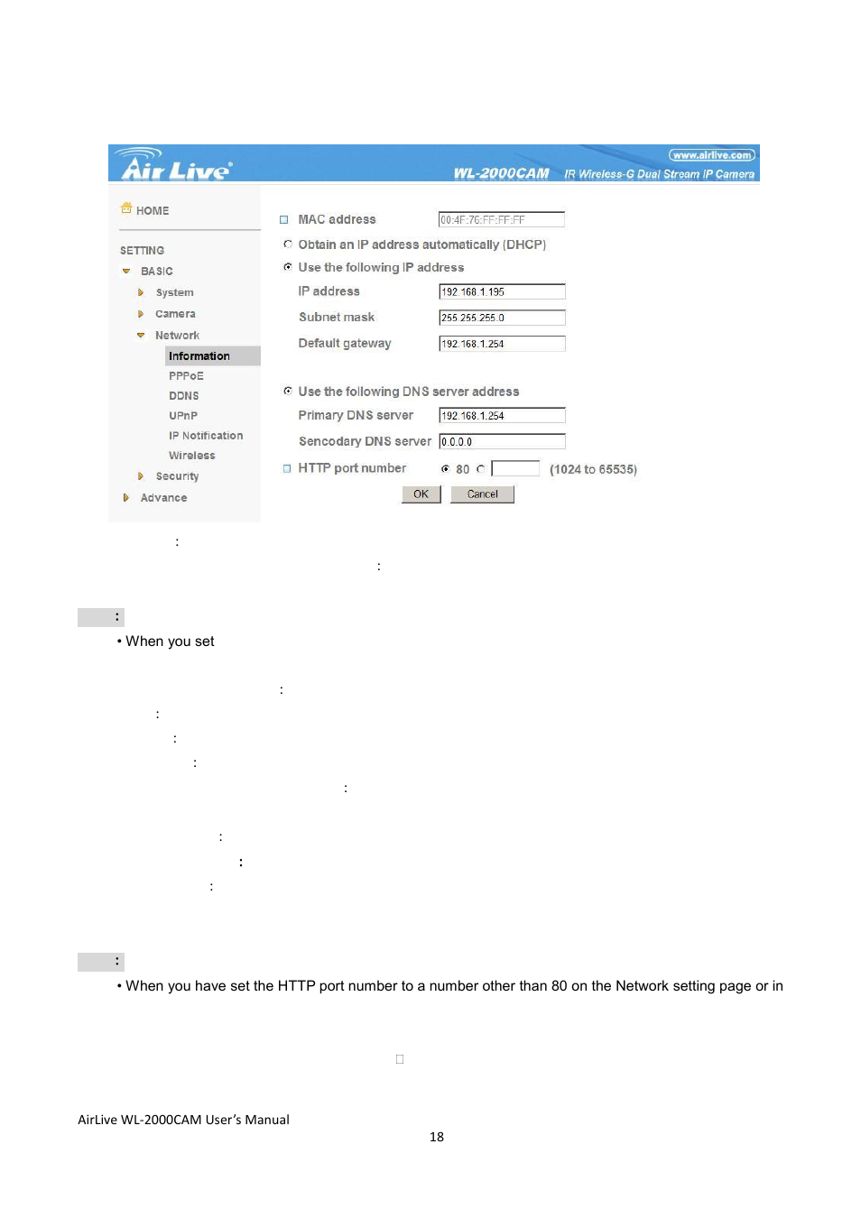 AirLive WL-2000CAM User Manual | Page 21 / 43