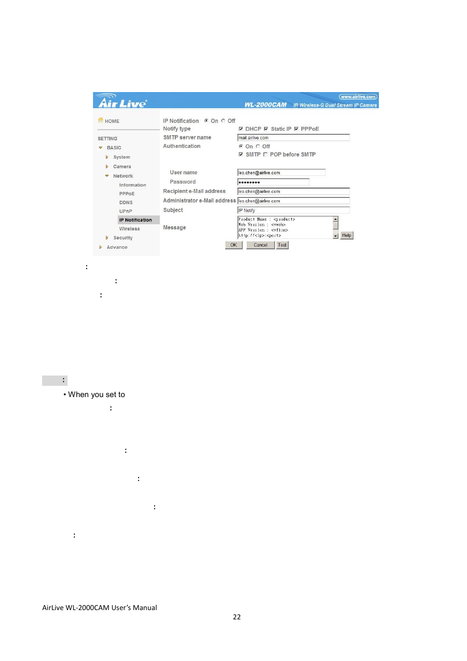 AirLive WL-2000CAM User Manual | Page 25 / 43