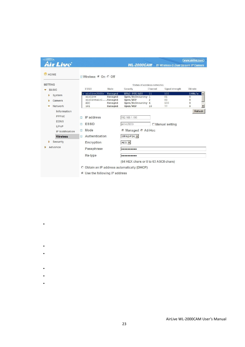 AirLive WL-2000CAM User Manual | Page 26 / 43