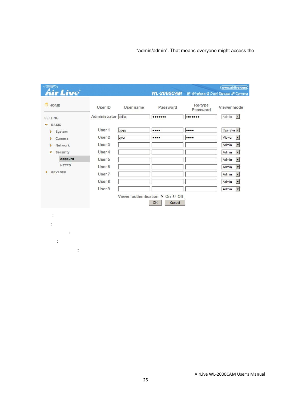 AirLive WL-2000CAM User Manual | Page 28 / 43