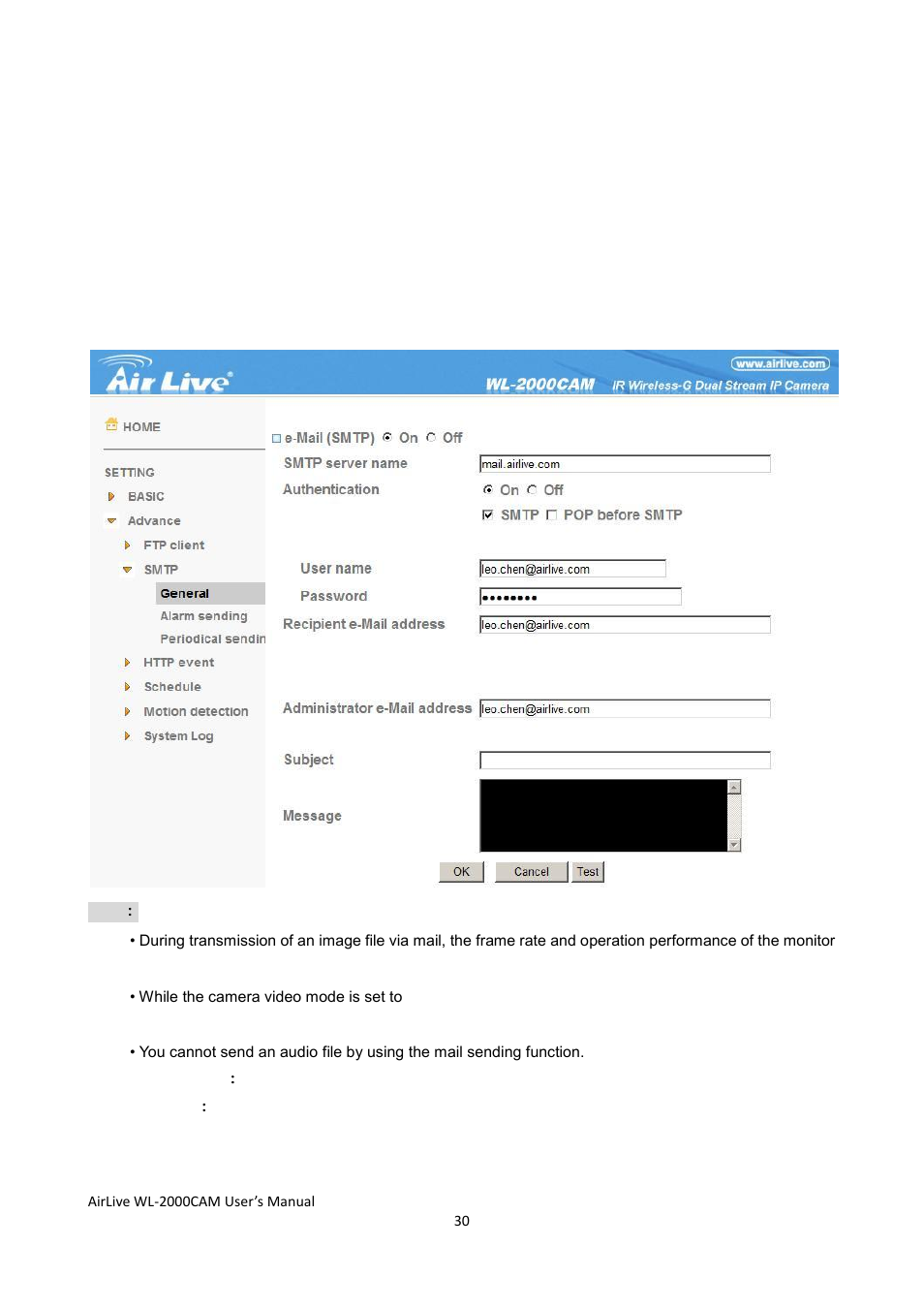 AirLive WL-2000CAM User Manual | Page 33 / 43