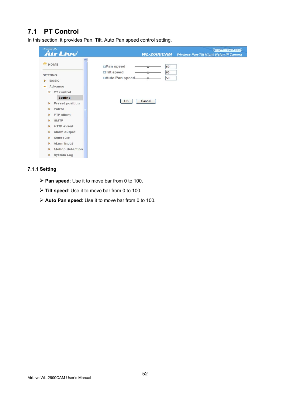 1 pt control | AirLive WL-2600CAM User Manual | Page 53 / 90