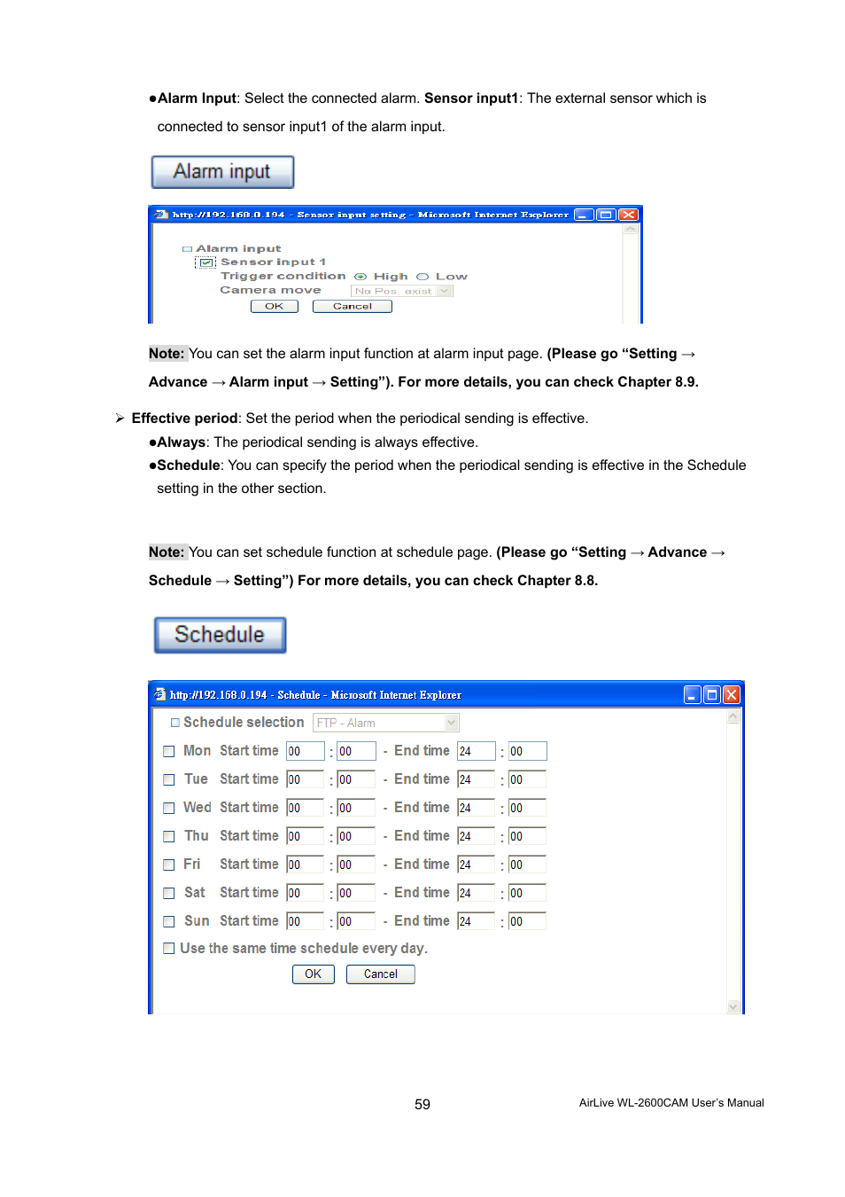 AirLive WL-2600CAM User Manual | Page 60 / 90