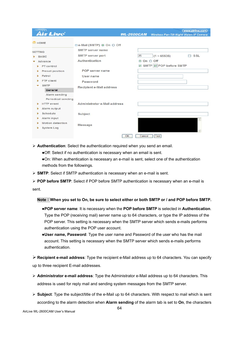 AirLive WL-2600CAM User Manual | Page 65 / 90