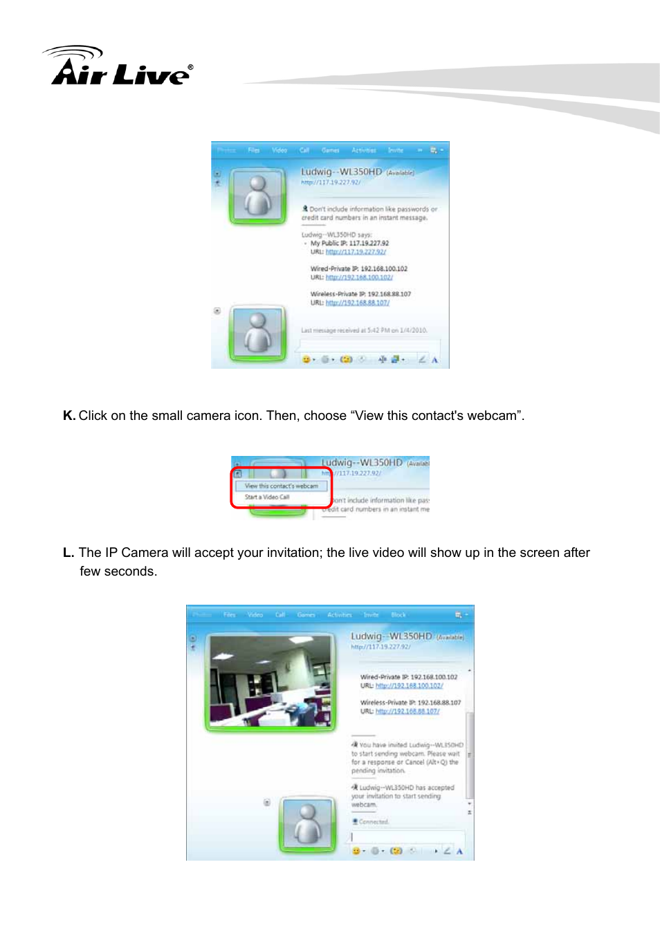 AirLive WL-350HD User Manual | Page 22 / 98