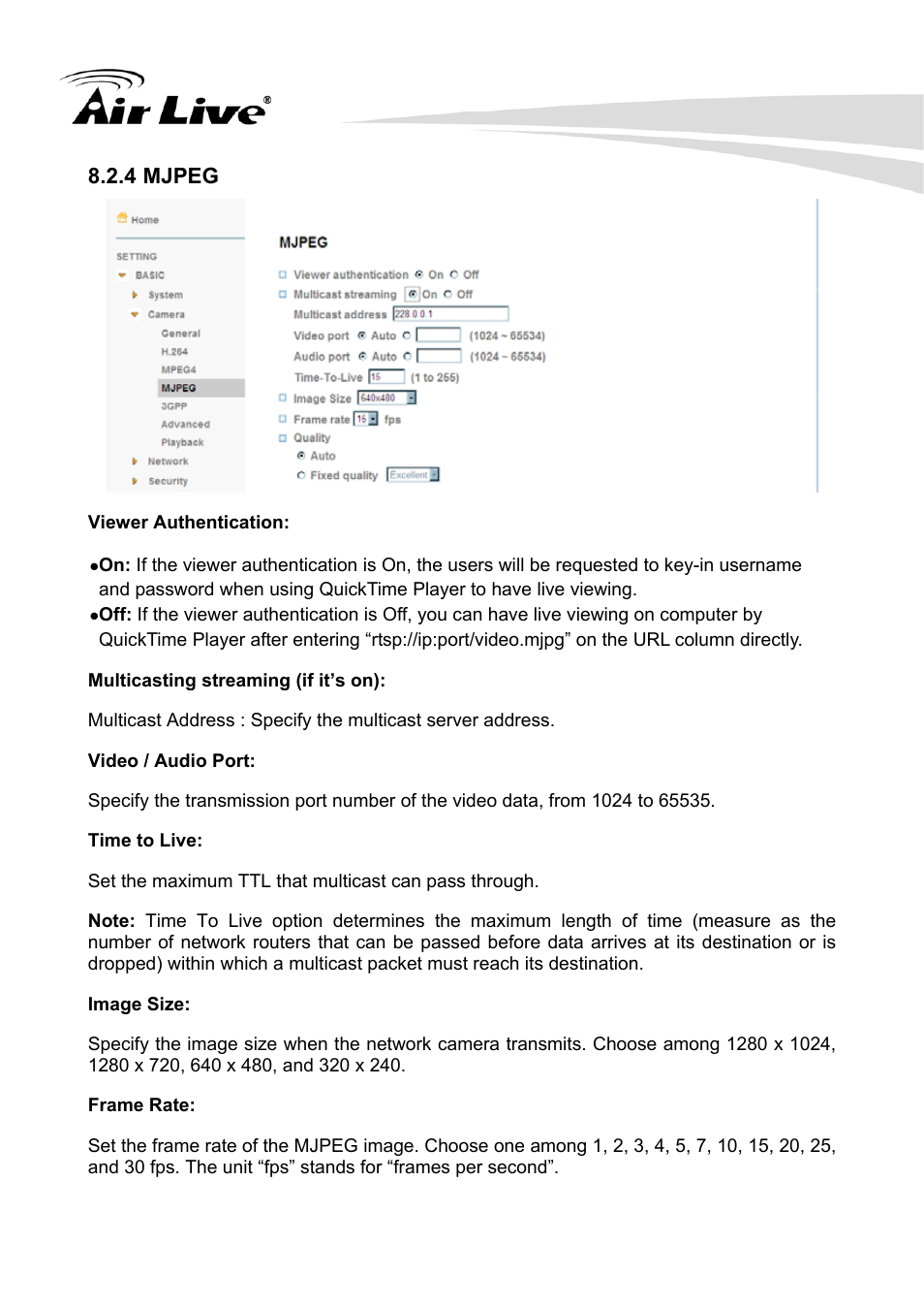 4 mjpeg | AirLive WL-350HD User Manual | Page 41 / 98