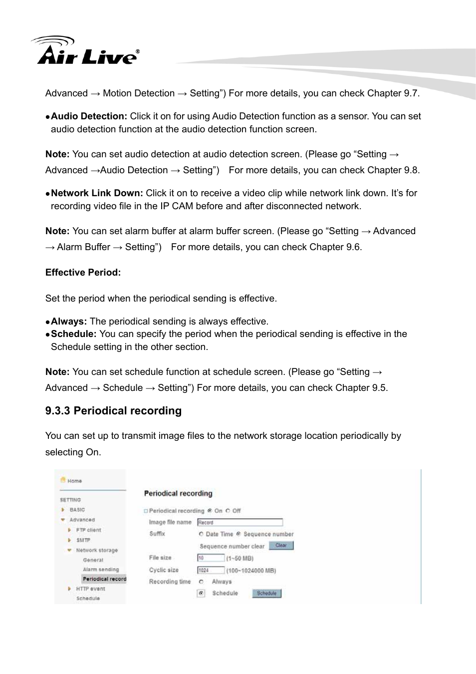 3 periodical recording | AirLive WL-350HD User Manual | Page 81 / 98